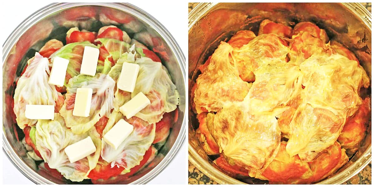 Cook the cabbage roll in a preheated 350°F oven for 1 hour.
