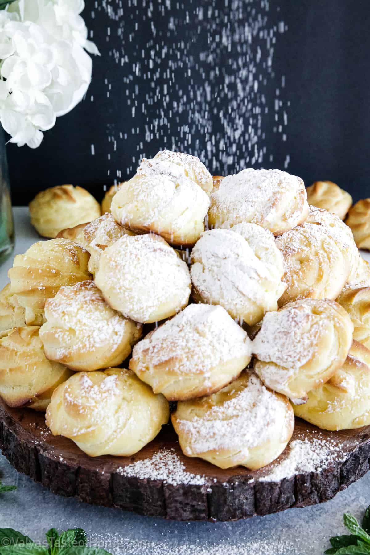 These Cream Puffs are light and crisp with the most delicious cream filling you're going to absolutely love! It's a foolproof, easy recipe with classic flavors.