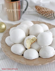 Peppermint Glazed Cookies