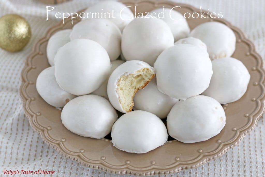 Peppermint Glazed Cookies