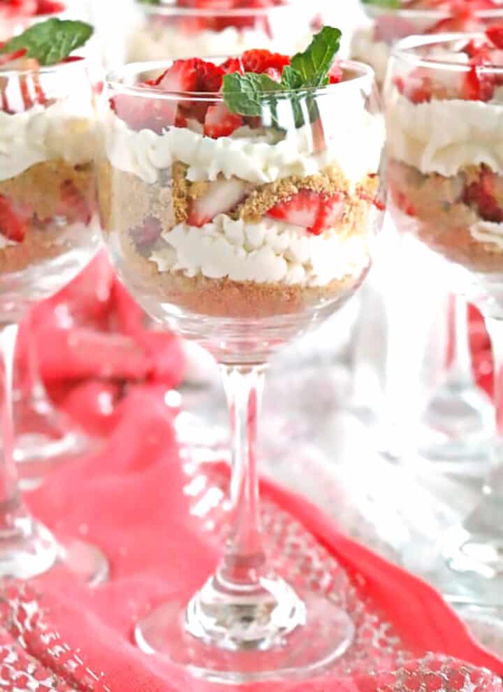 These No Bake Farmers Cheese Cheesecake Desserts not only beautiful but very delicious too! Nice table decoration; perfect for special occasions.