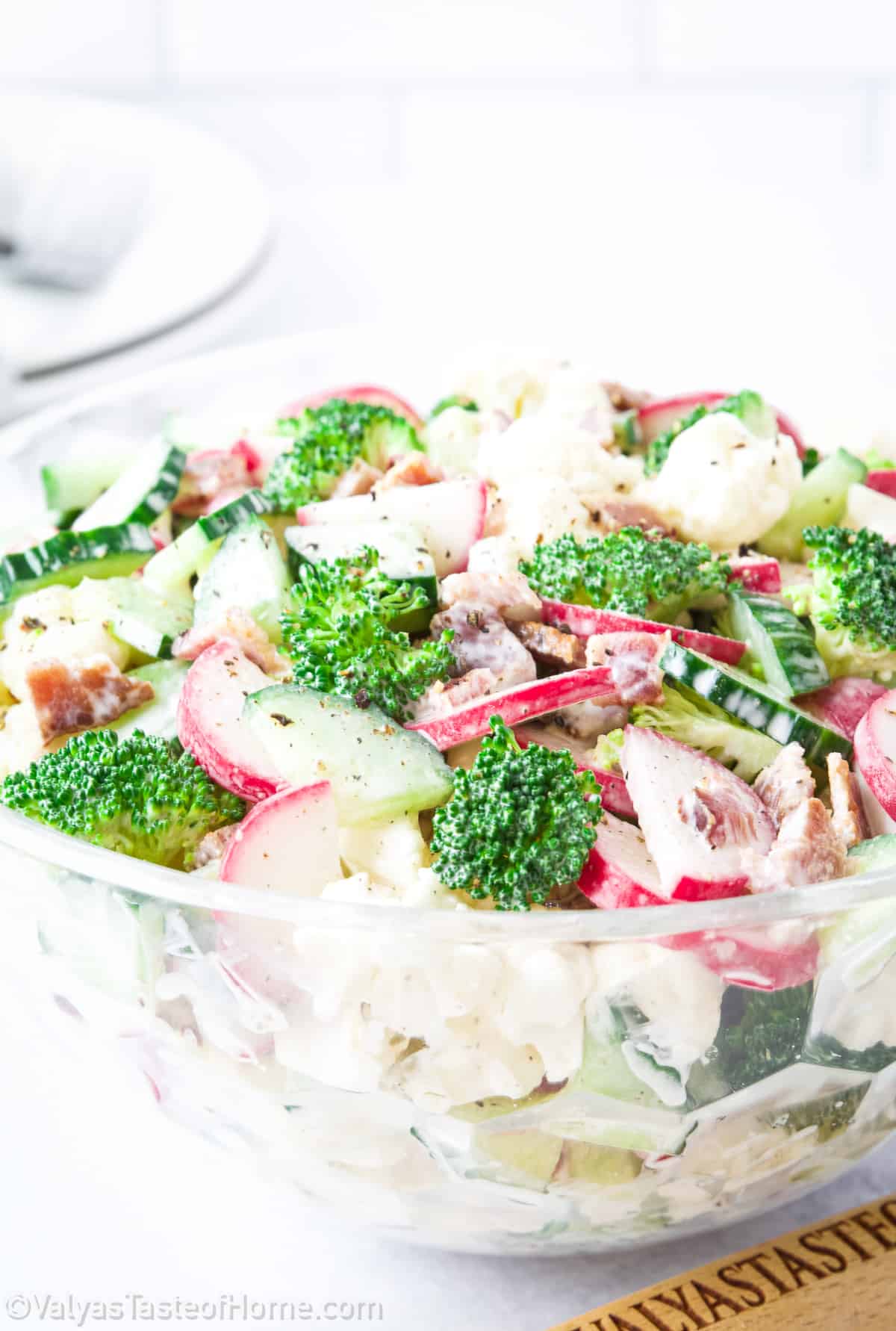 This easy Broccoli Bacon Salad is a refreshing twist on traditional salads, combining fresh broccoli florets, crisp bacon, and a variety of vegetables for a burst of flavor in every bite.