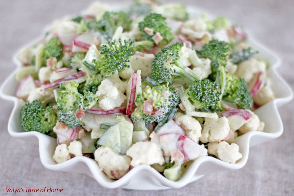 Veggie and Bacon Salad Recipe