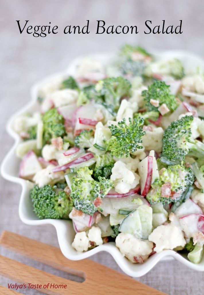 Veggie and Bacon Salad Recipe