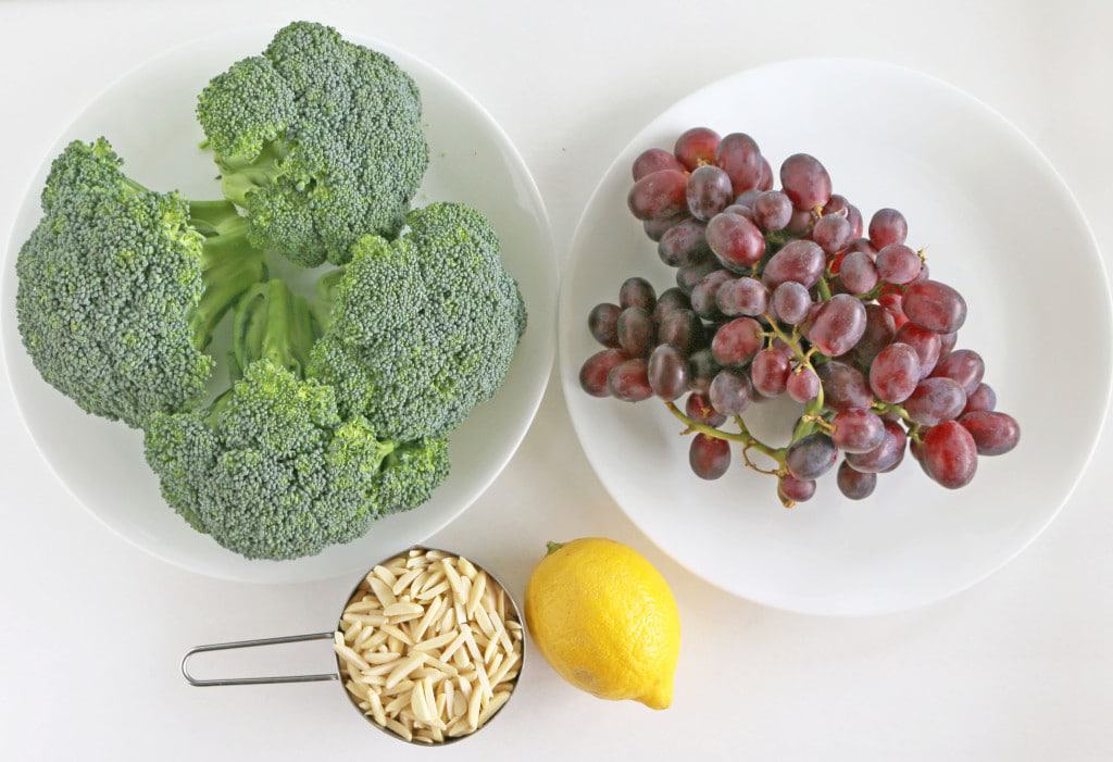 Broccoli Salad with Grapes and Almond Slivers Recipe