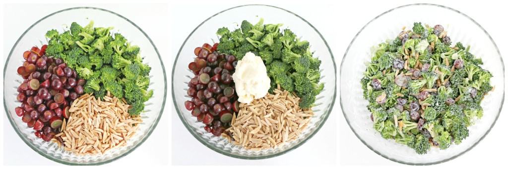 Broccoli Salad with Grapes and Almond Slivers Recipe