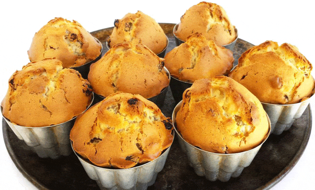 Remove the muffins from the oven and let them cool for five minutes before removing them from the molds.