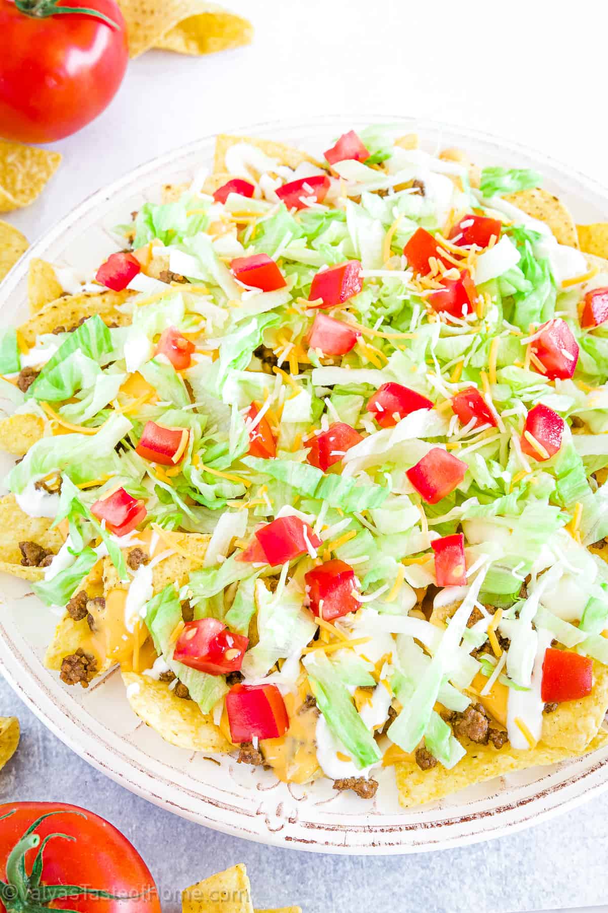 Nacho salad is also a great option for parties or gatherings, as it can be easily prepared in large quantities and served as a crowd-pleasing appetizer or main course. 