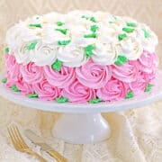This 3 ingredient cake recipe is perfect for Mother’s Day and is very fluffy, moist, and delicious. It's easy to make and looks beautiful!