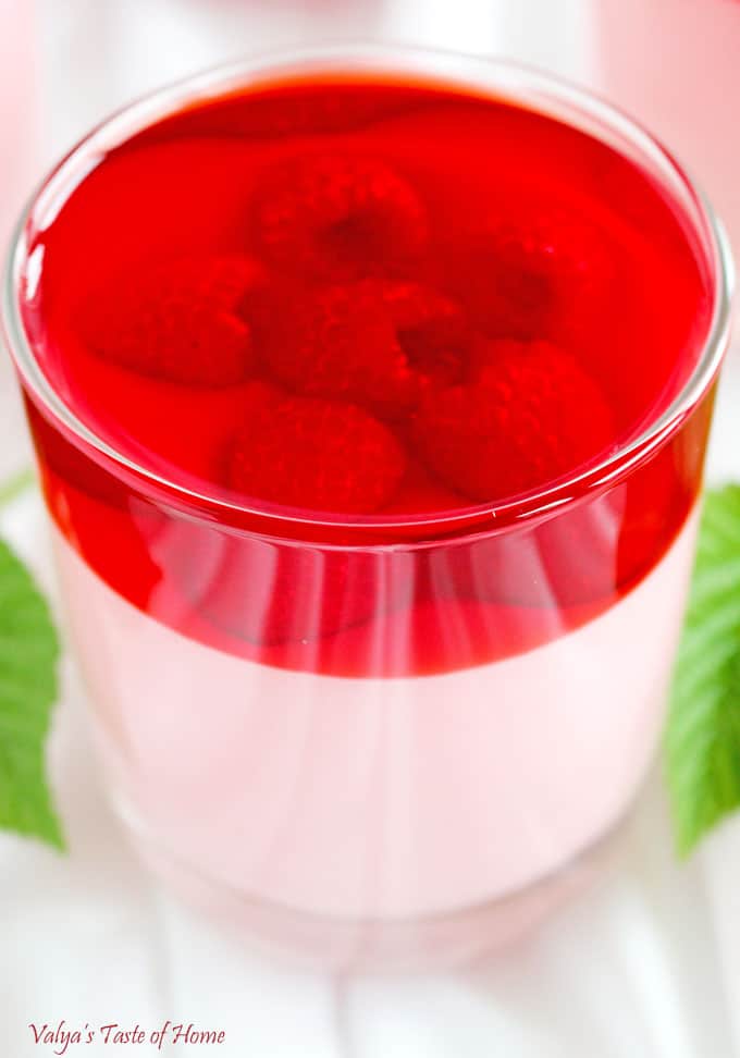 Greek Yogurt Raspberry Jell-O Mousse Dessert