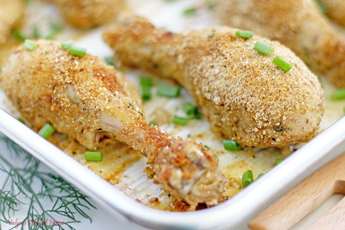 Baked Breaded Chicken Drumsticks