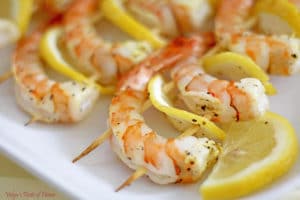 Grilled Lemon Pepper Shrimp Kabobs