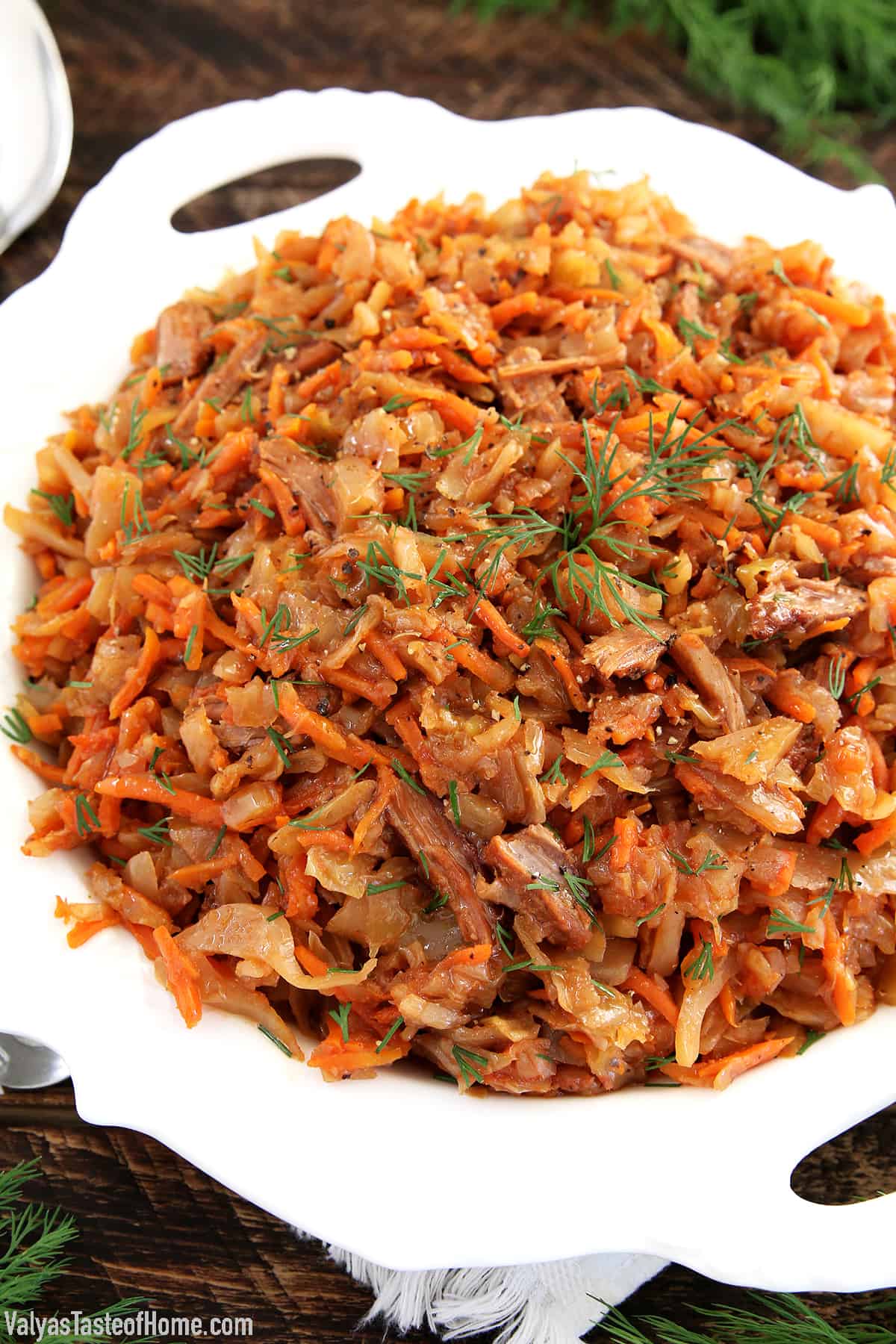 Braised cabbage is a delicious recipe that features loose curly leaves of shredded cabbage that are braised to perfection. Now you're probably wondering what braising really means.