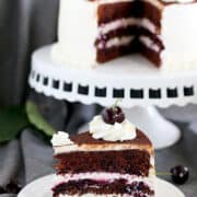 This cake is a stunner on any dessert table. It’s the perfect cake for special occasions.