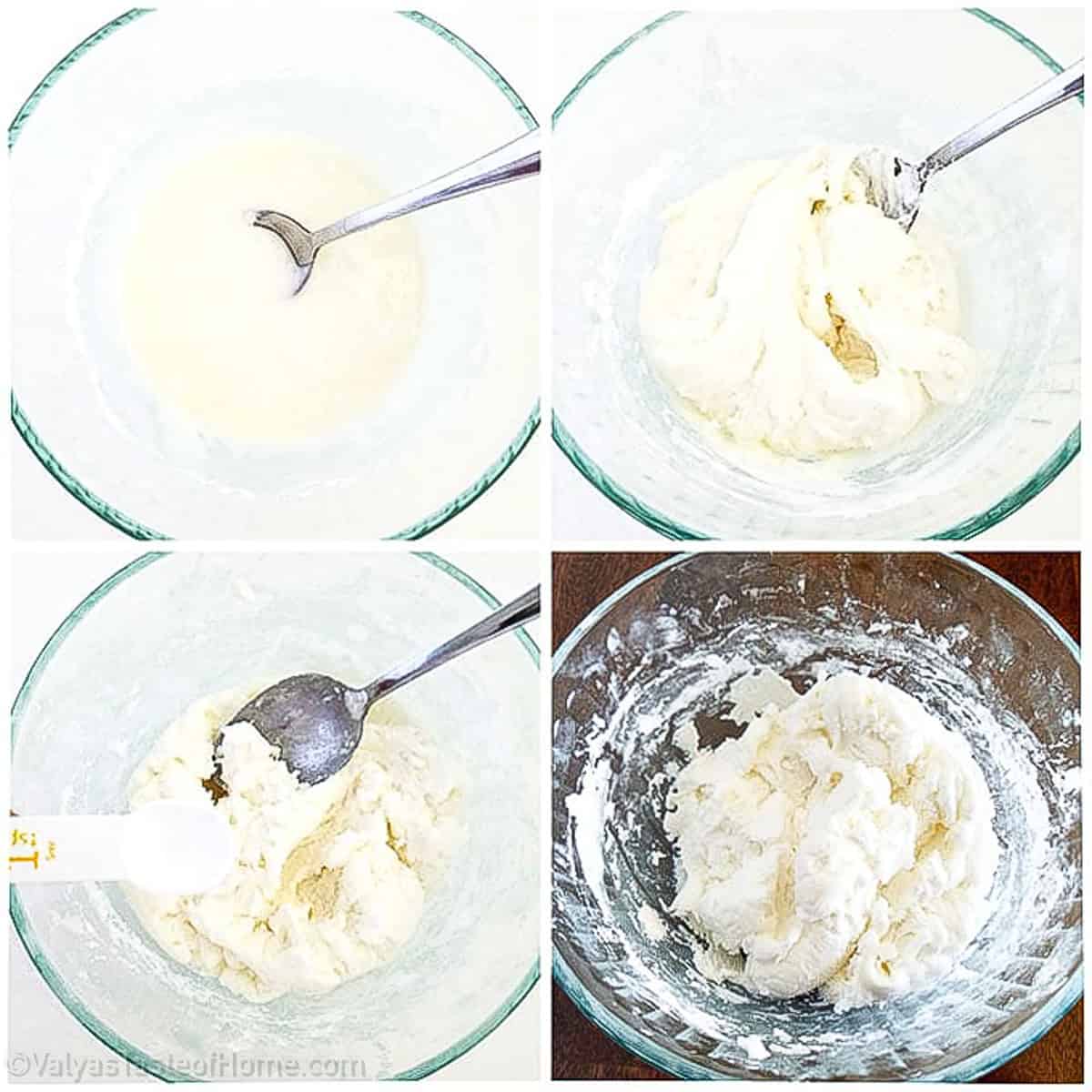 You may need to adjust the amount of powdered sugar using up to a total of 5 cups depending on the size of the egg whites you had.