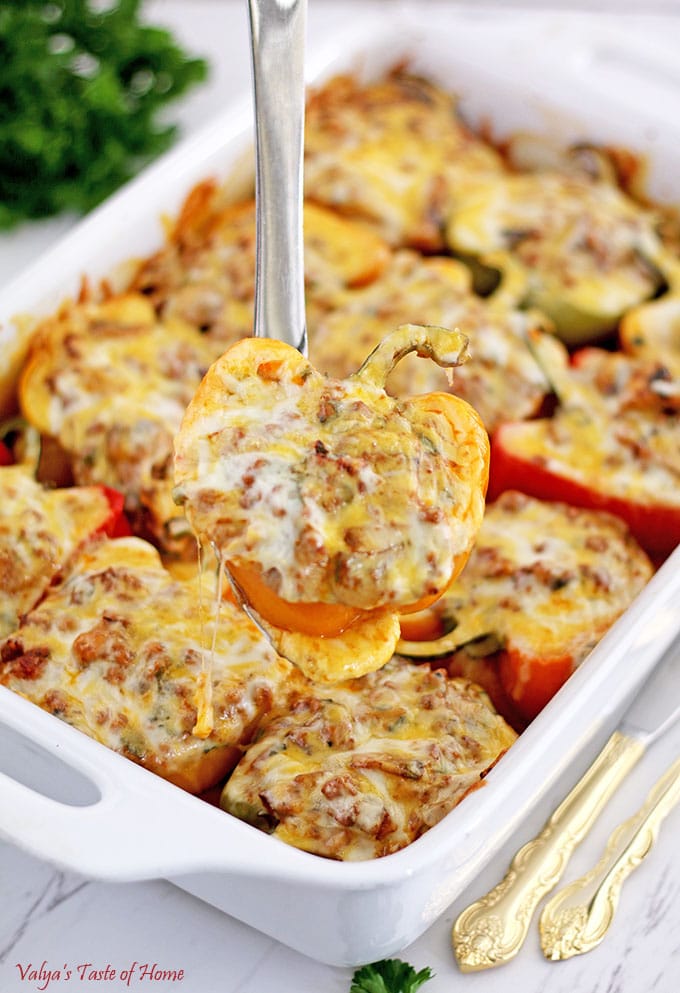 Cheesy Stuffed Bell Peppers
