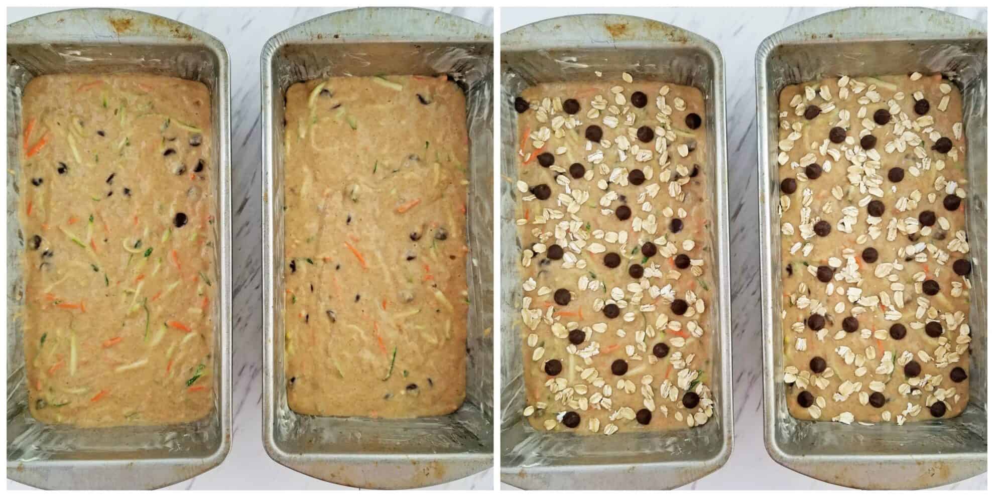 Greek Yogurt Carrot Zucchini Bread with Dark Chocolate Chip