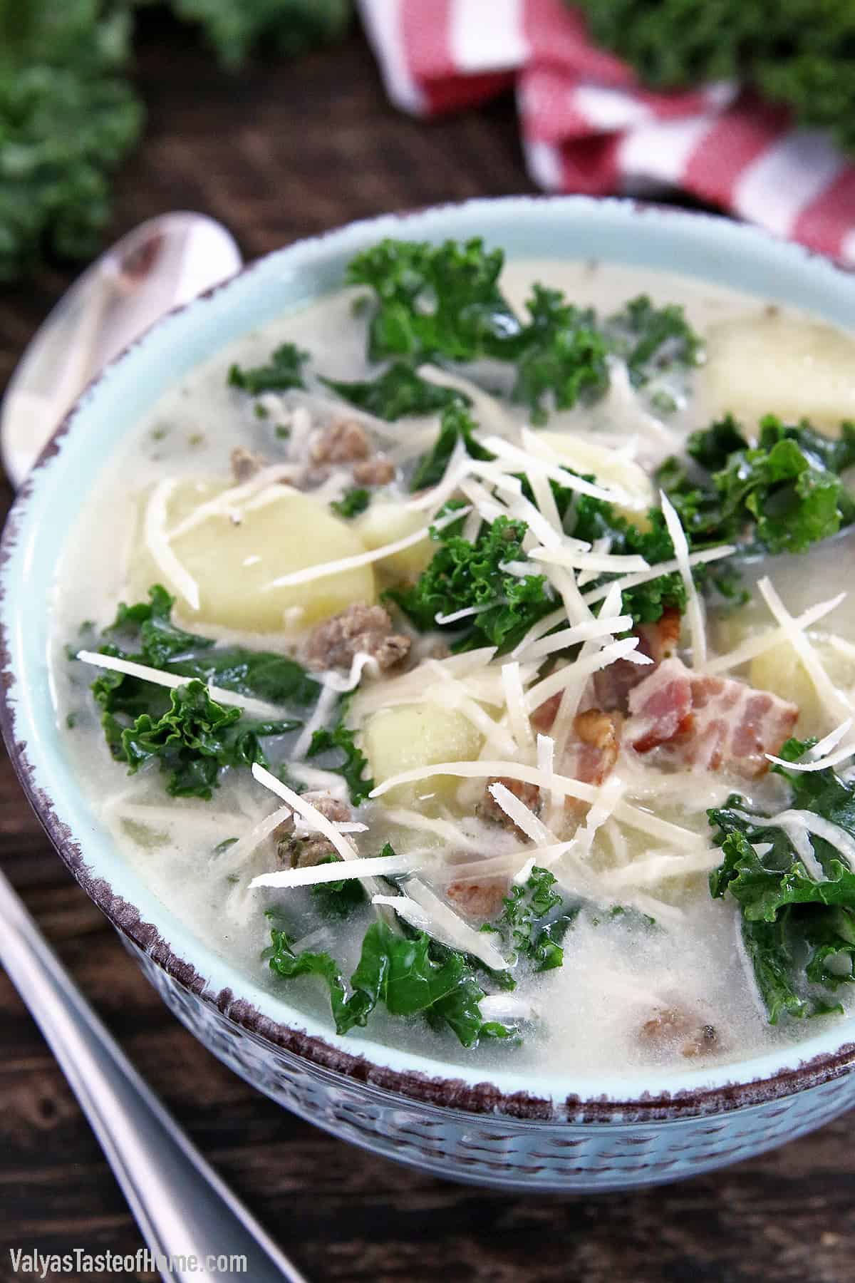 Everyone's homemade recipes for Zuppa are pretty similar, but this recipe is The Best Zuppa Toscana Soup with Homemade Sausage - according to my picky little eaters.