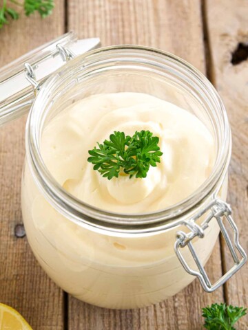 This homemade mayonnaise recipe is creamy, easy-to-make, and will give you better flavors than store-bought mayo!