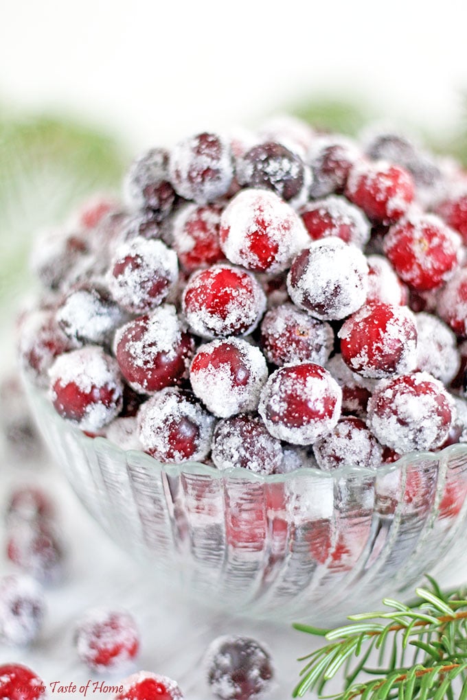 How to Make Frosty Cranberries