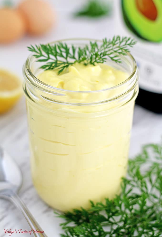 Mayonnaise is a thick, creamy condiment made from oil, egg yolks, and either vinegar or lemon juice. It is used as a spread on sandwiches and as an ingredient in many salads, sauces, and dressings.
