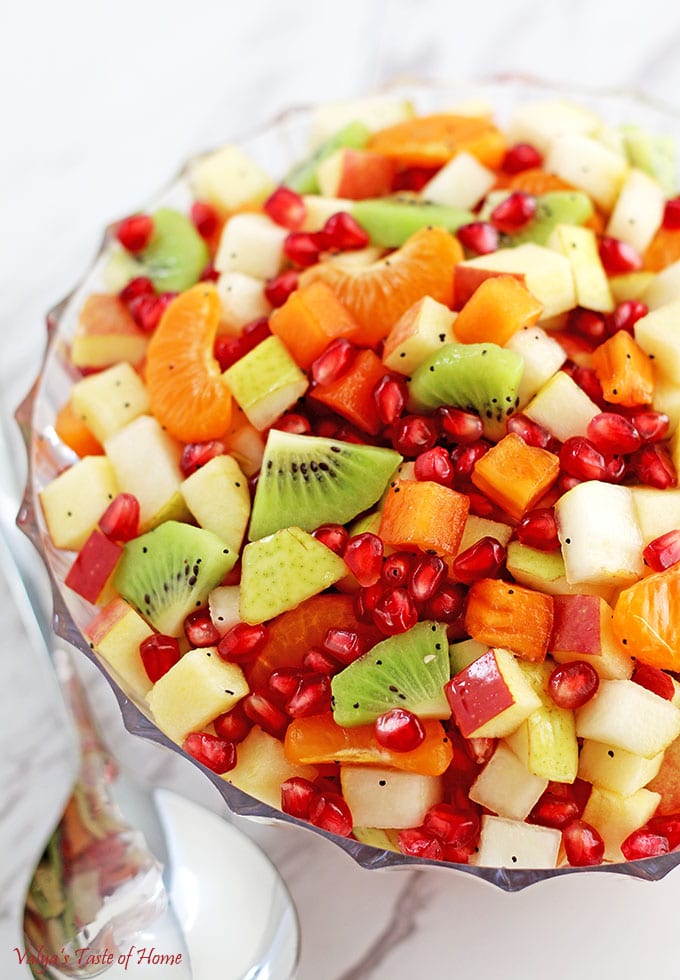 Healthy Winter Fruit Salad - Valya's Taste of Home