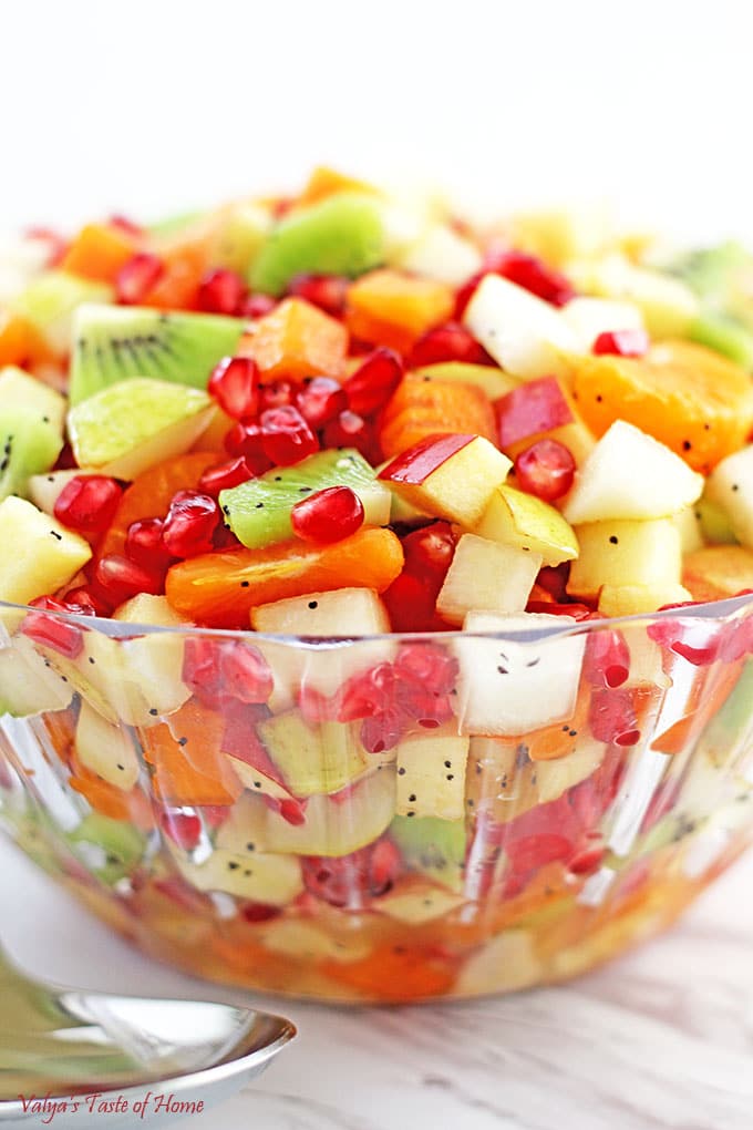 Healthy Winter Fruit Salad - Valya's Taste of Home