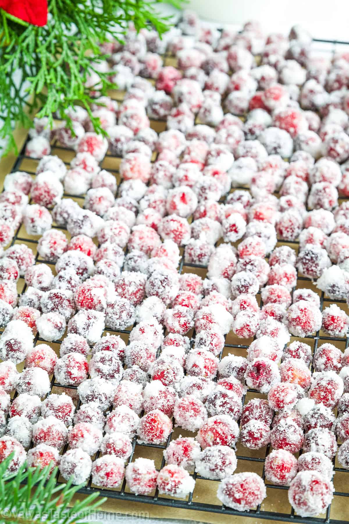 The result is incredibly beautiful- little berries that sparkle.  
