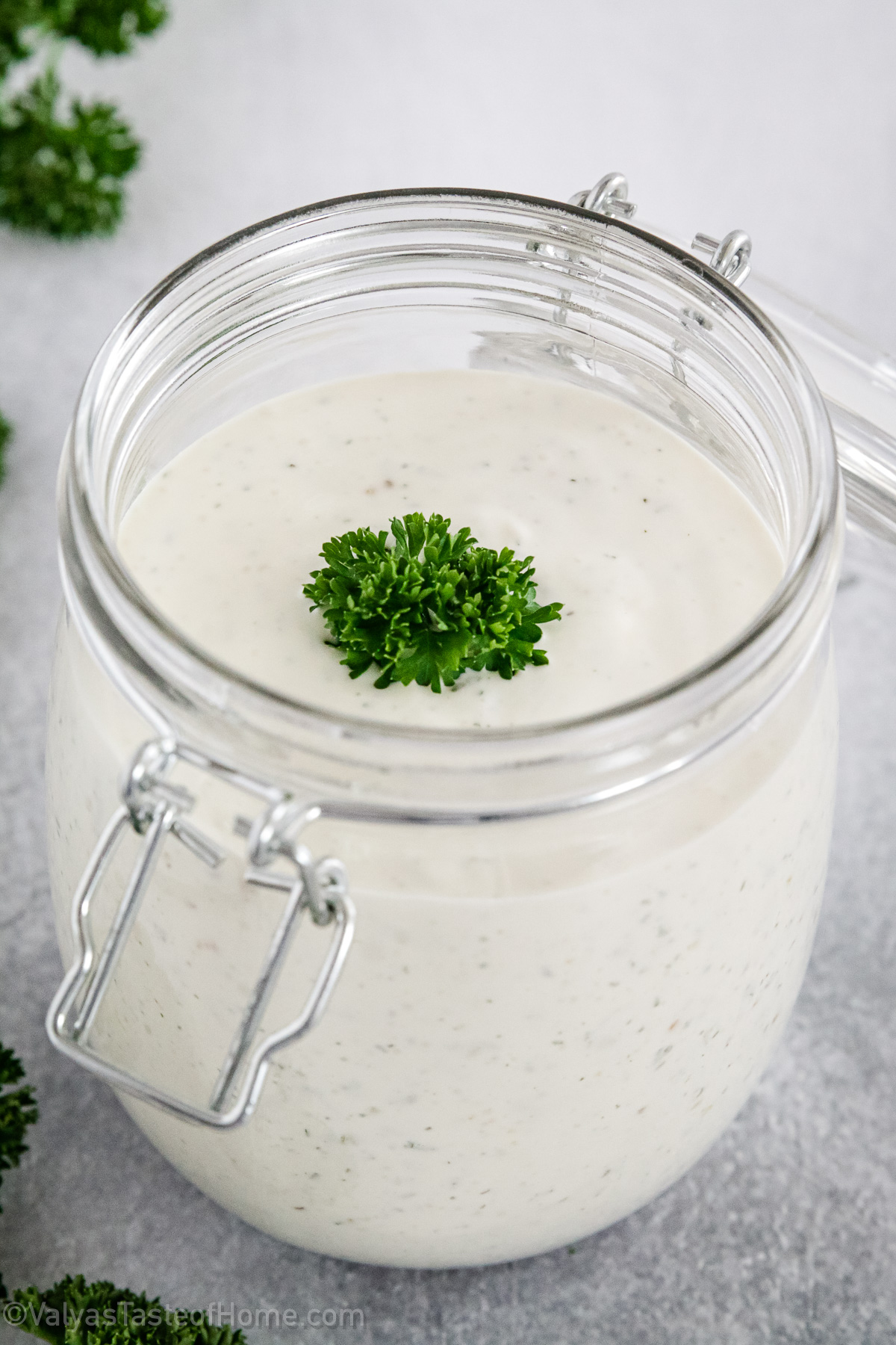 This Ranch Dressing Recipe will give you a delicious homemade salad dressing that's creamy, tangy, and tastes like the store-bought versions if not better!