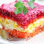 Salmon Shuba (Layered Vegetable and Fish Salad)