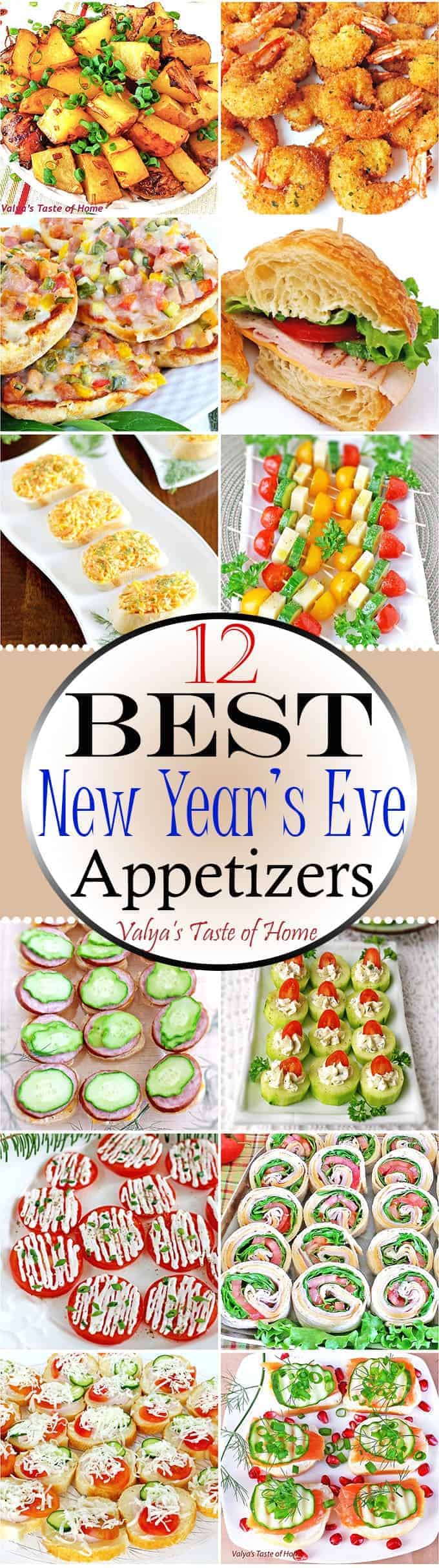 In today’s 12 Best New Year's Eve Appetizers post you will find a variety of different Appetizer recipes pieced together to help ease your New Year's Eve party prep anxiety. My New Year’s menu is going to be simple for a few reasons.