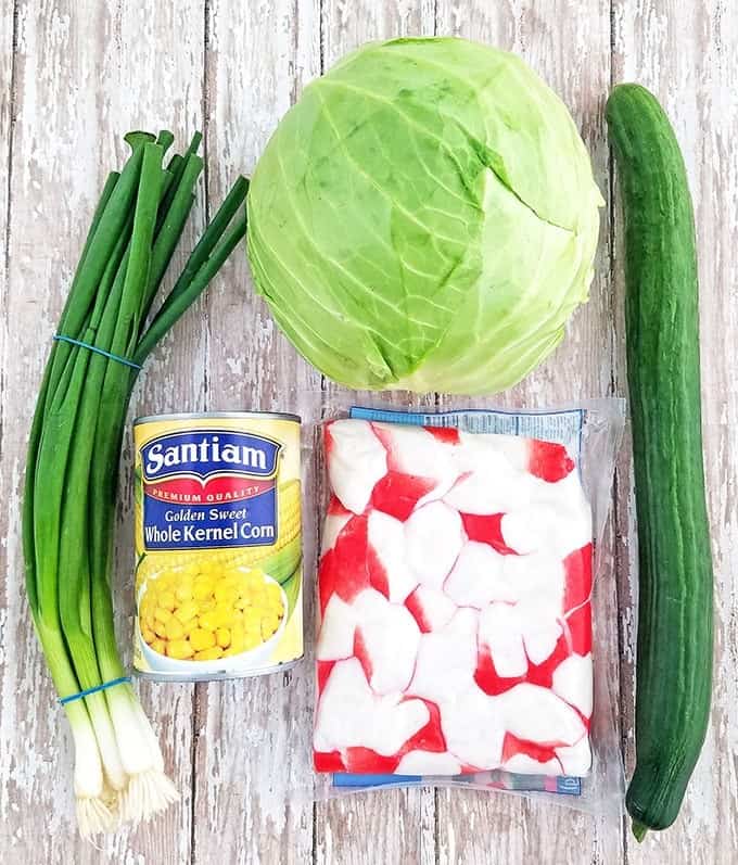 All you need are some simple ingredients to make this beautiful salad.