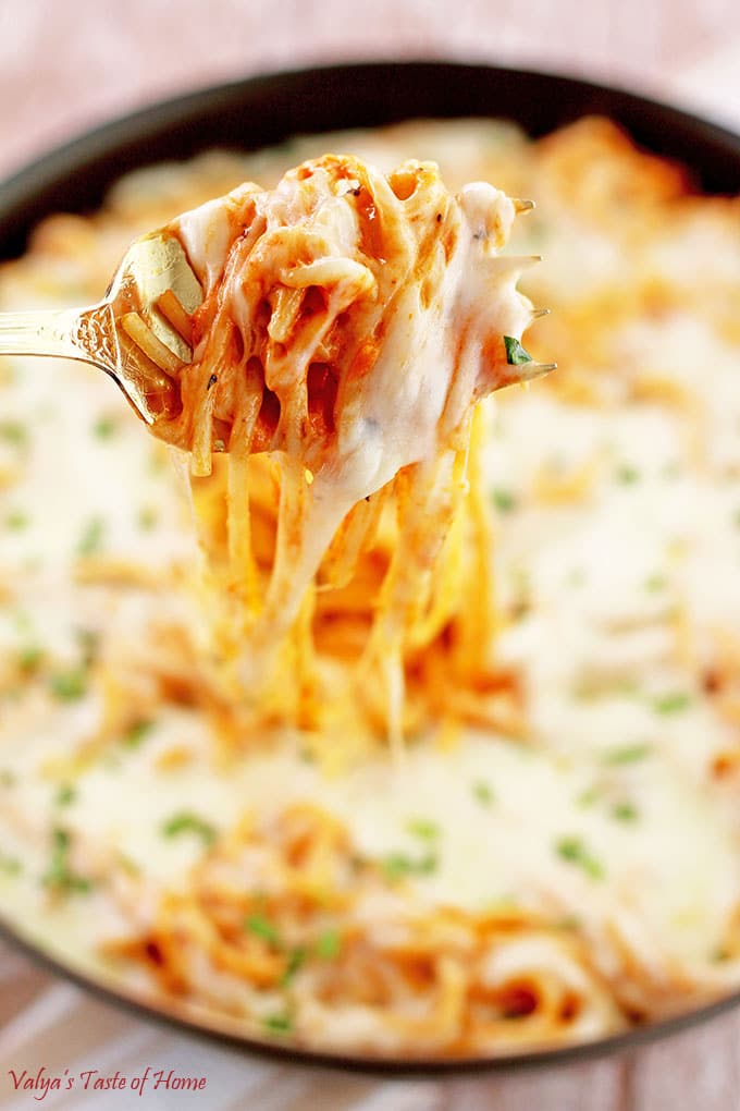 Easy Cheesy Marinara Pasta Recipe