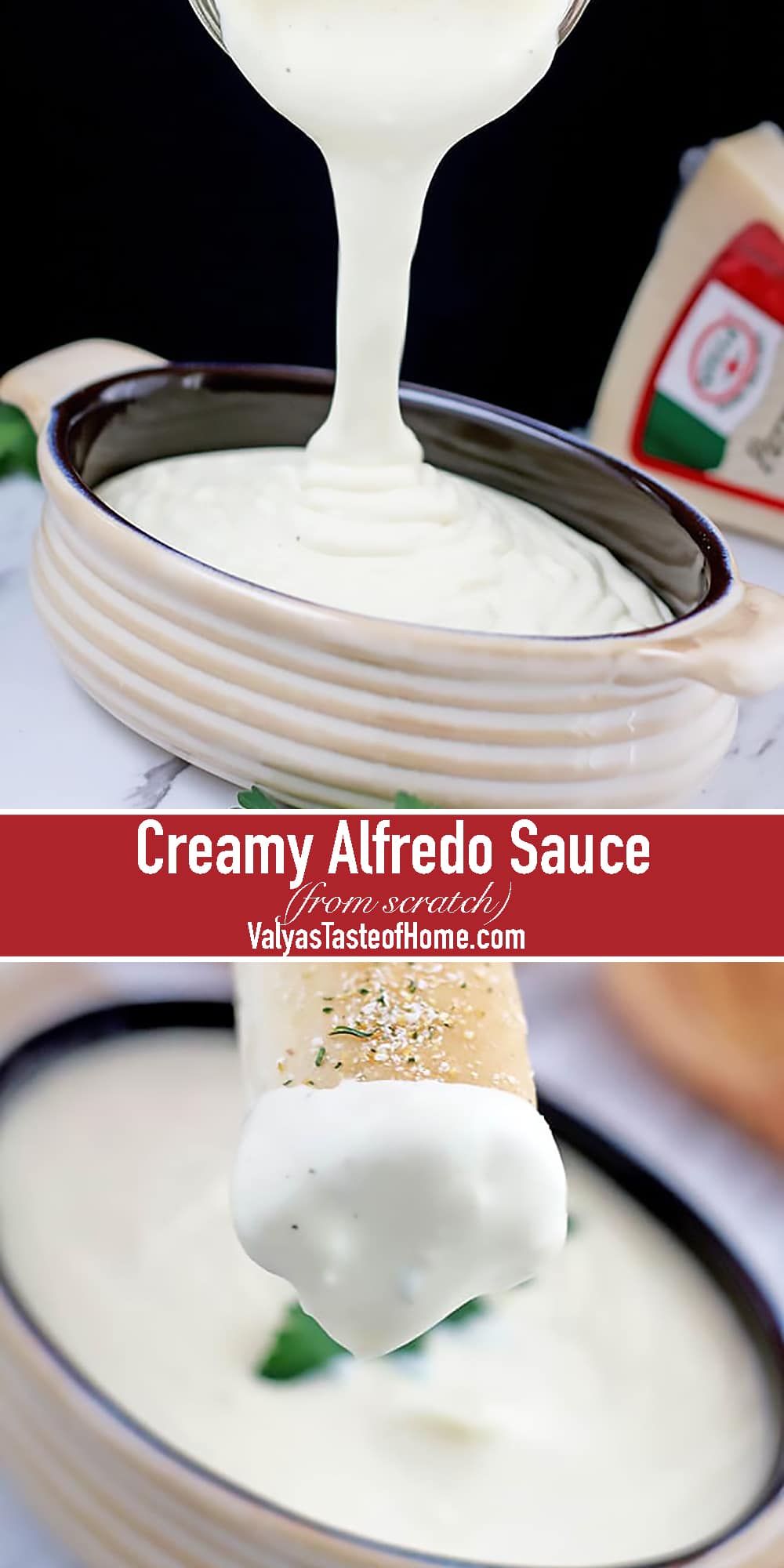 This Homemade Creamy Alfredo Sauce Recipe is very rich, creamy, and full of robust of that Alfredo flavor.
