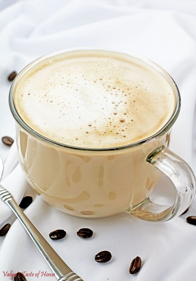 Hot Vanilla Caramel Latte Recipe - Valya's Taste of Home