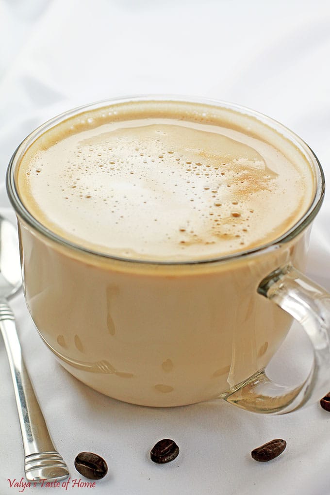 Hot Vanilla Caramel Latte Recipe - Valya's Taste of Home