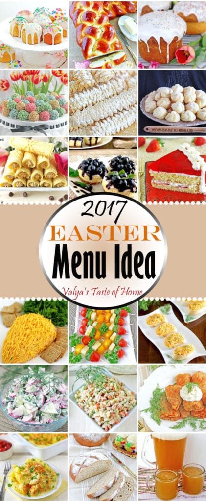 2017 Easter Menu Ideas