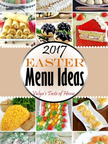 2017 Easter Menu Ideas