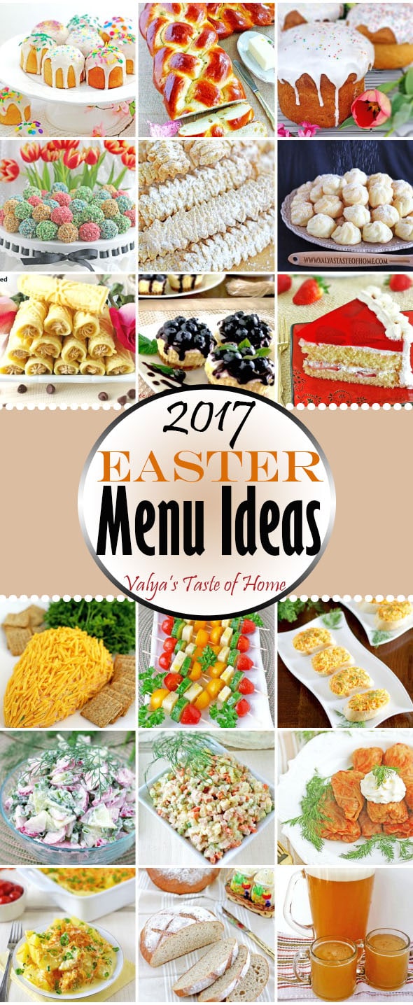 2017 Easter Menu Ideas