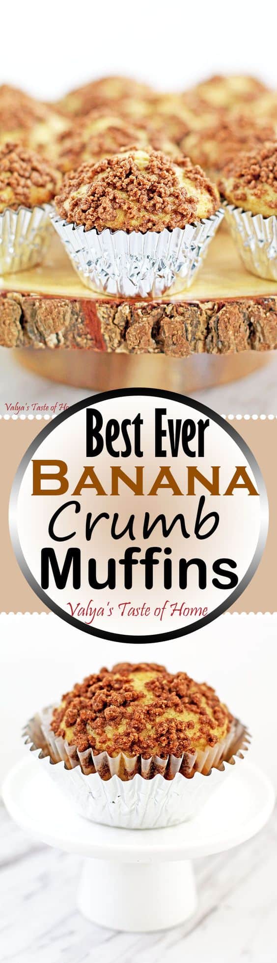 Best Ever Banana Crumb Muffins