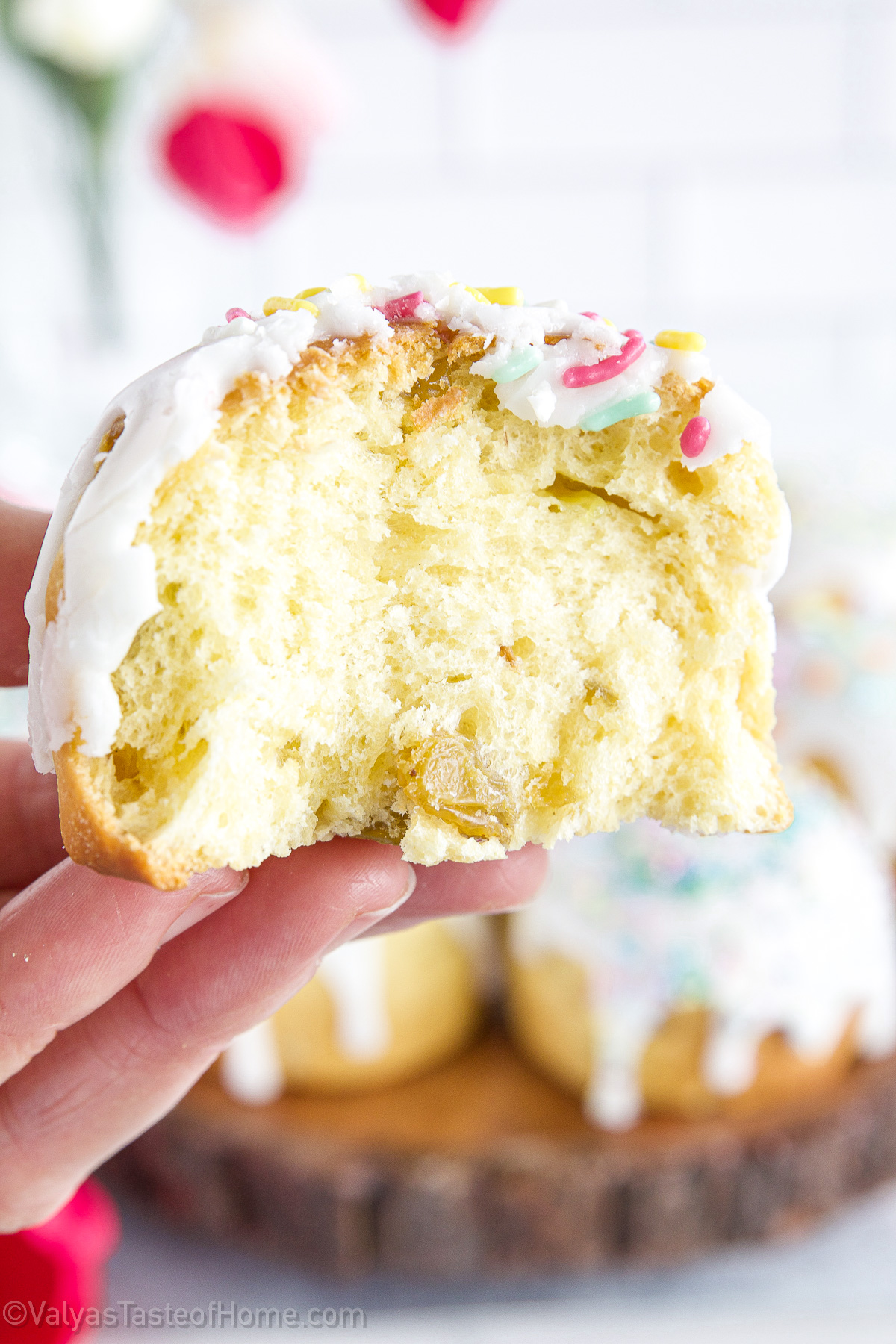 These are cupcake-sized Paska bread or Paska cupcakes as I like to call them.