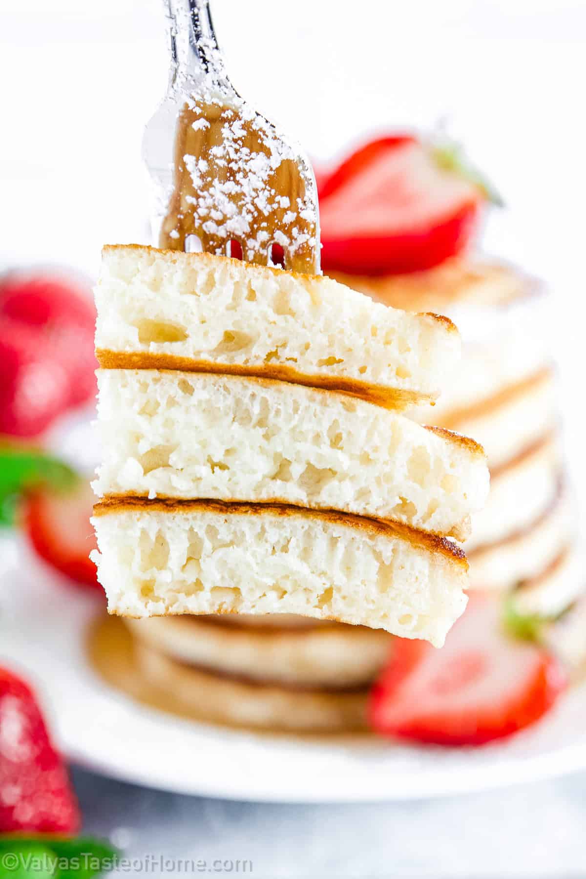 This Greek yogurt pancake recipe is a cinch to make. With a little prep time, you'll have a delicious breakfast ready in no time.