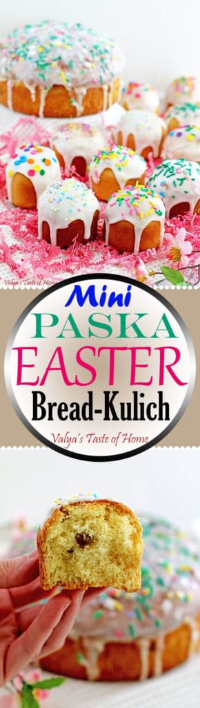 Mini Paska Easter Bread Recipe (Cupcake Size Paska - Kulich)