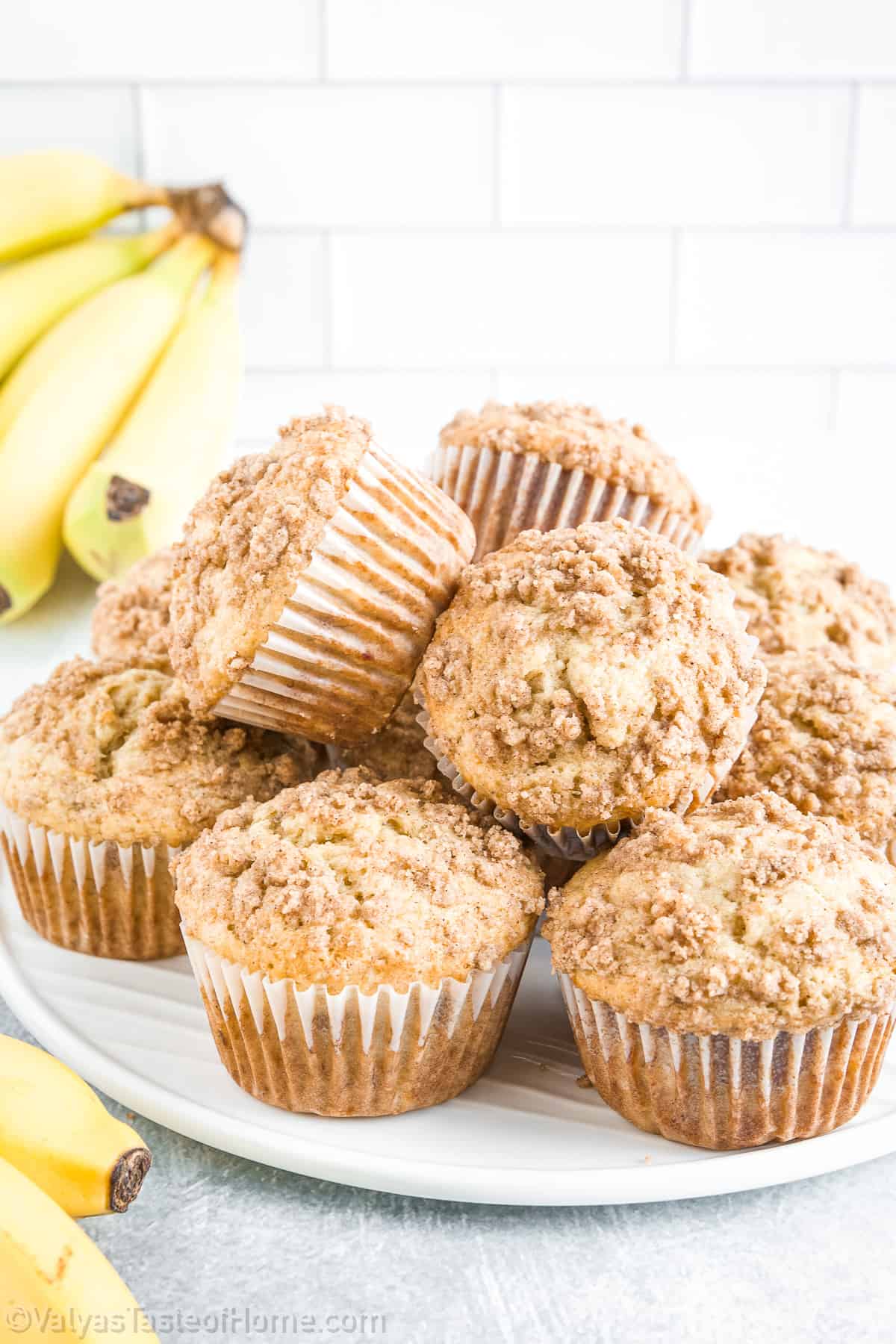 These muffins will become a family favorite in no time. They're great for breakfast, dessert, or a sweet treat in a lunchbox.