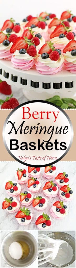 Berry Meringue Baskets Recipe