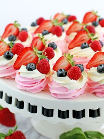 Berry Meringue Baskets Recipe