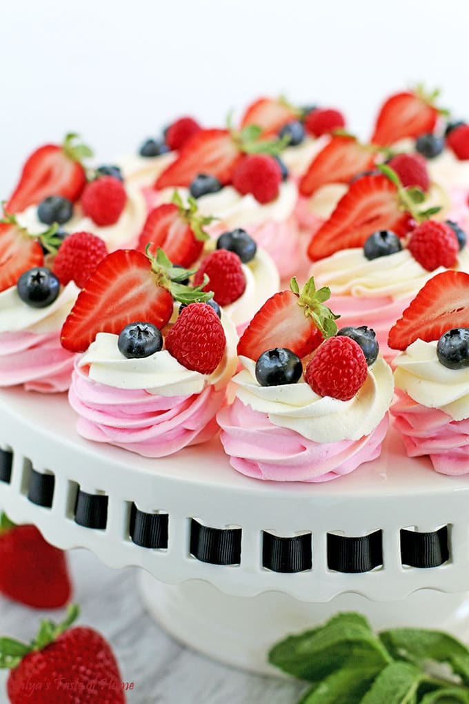 Berry Meringue Baskets Recipe