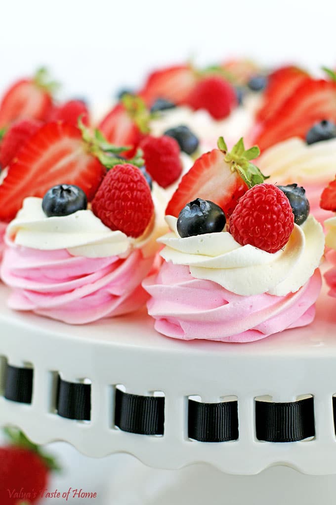 Berry Meringue Baskets Recipe