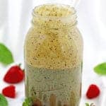 Healthy Berry Spinach Smoothie in a Jar