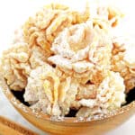 These Pom-Pom Cookies Recipe is traditionally known as “Hvorost” in Russian or “Hrustiki” in Ukraine. They are not only easy and delicious but also make a gorgeous dessert décor! There is plenty to celebrate in the near future.